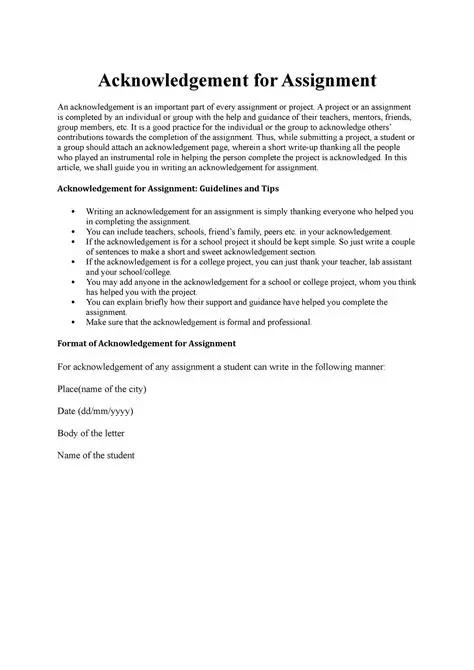 Acknowledgment of Guidance