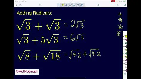 Adding Radicals with the Same Radicand