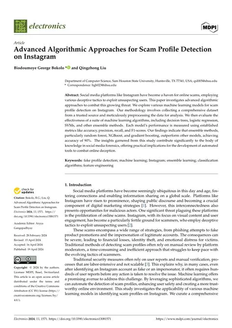 Advanced Algorithmic Detection