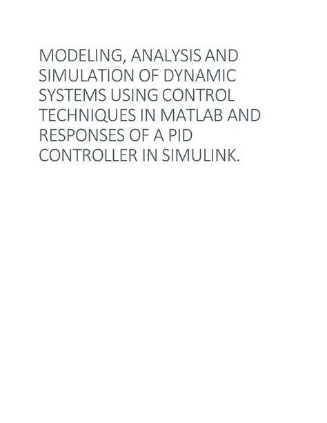 Analyze and Simulate Models