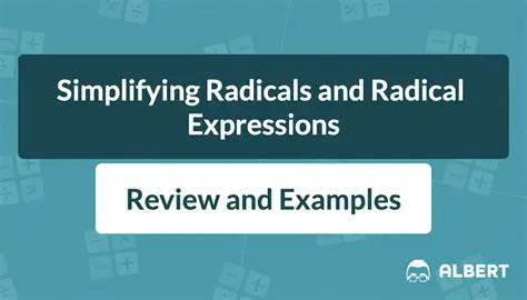 Applying Property 1 to Simplify Radical Expressions
