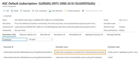 automounting of API credentials