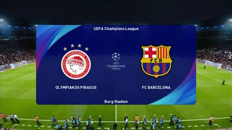 El Duelo Histórico: Barcelona vs. Olympiacos en la Cima del Fútbol Europeo