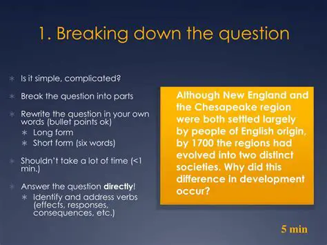 Breaking Down the Question