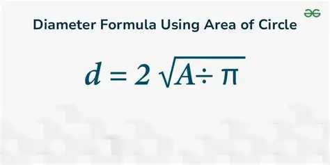 Calculating the Area of a Circle Using Its Diameter
