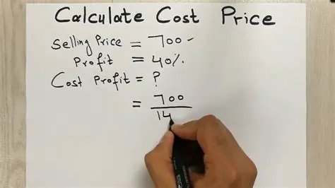 Calculating the Cost of an Item 5 Years Ago