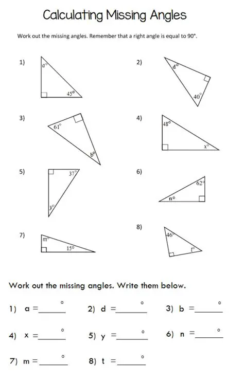 Calculating the Size of Missing Angles