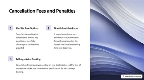 Cancellation Fees and Penalties