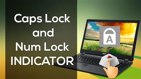 Caps Lock and Num Lock notifications