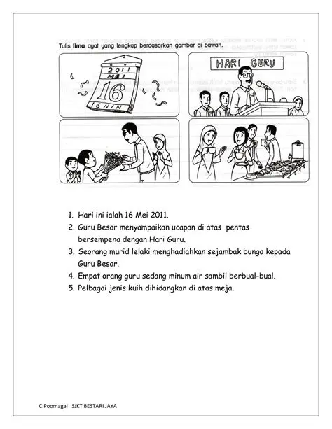 Cara Bina Ayat Sesuai Bagi Perkataan Penyental