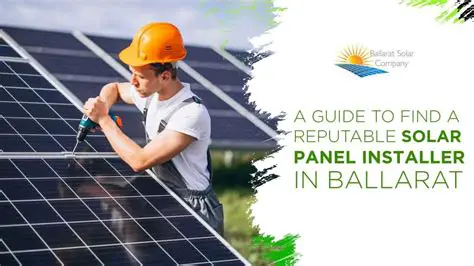Choose a reputable solar panel installer