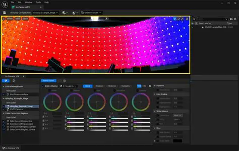 Color correction and lighting controls