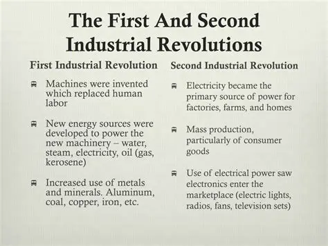 Common Aspects between the First and Second Industrial Revolutions