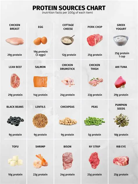 Comparison of Food Sources