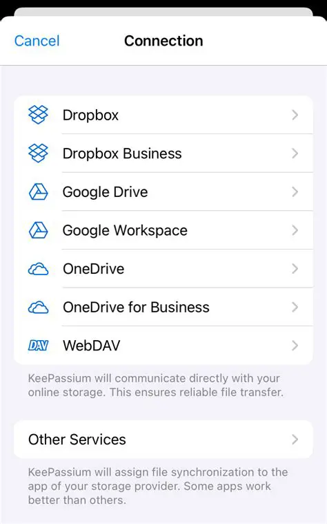 Configurable Connection Options