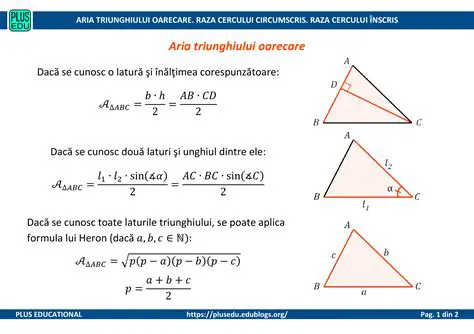 Construirea Cercului Circumscris la Triunghiul ABC