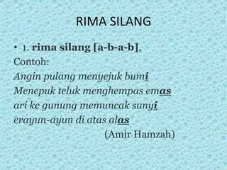 Contoh Lain dari Rima dalam Puisi