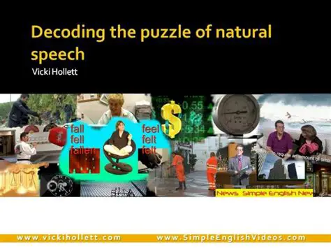Creating a sense of natural speech