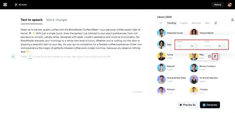 Customizable voice settings