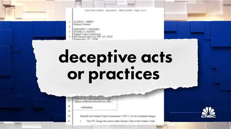 Deceptive acts or practices
