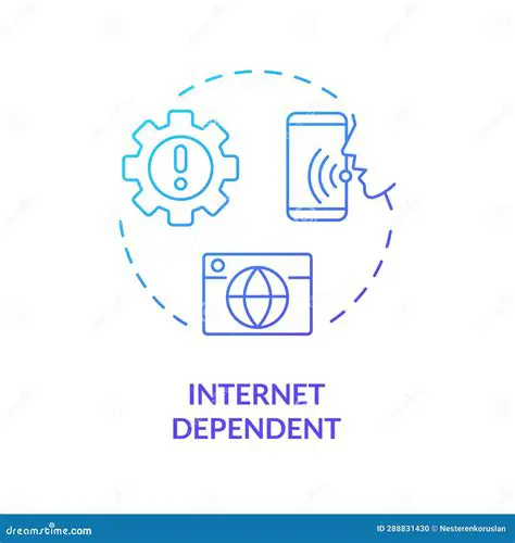 Dependence on internet connectivity
