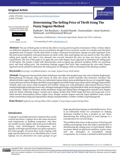 Determining the Selling Price