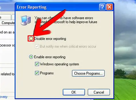 Disable Windows Error Reporting
