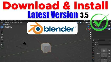 Download and install Blender