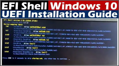 What is EFI Shell from Filesystem Device? Understanding UEFI Bootloader Essentials