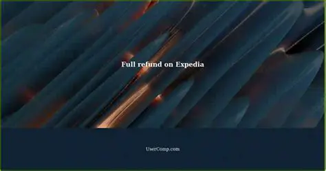 Eligibility for a full refund on Expedia
