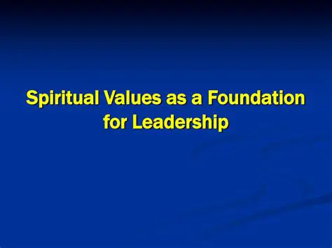 Emphasize spiritual values