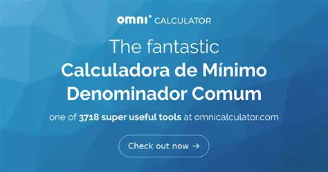 Encontrar o denominador comum