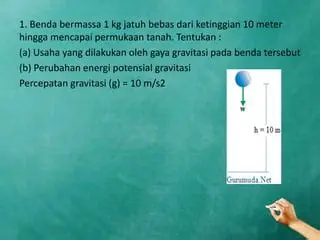 Energi Potensial Gravitasi Benda yang Jatuh Bebas