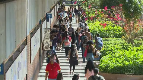 Estudantes que entraram na universidade