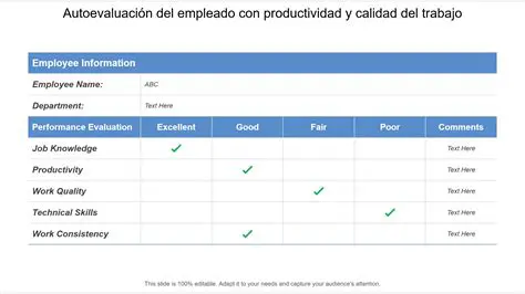 Evaluar la calidad del trabajo
