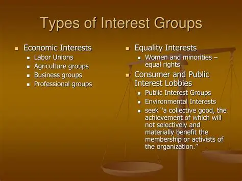 Examples of Interest Groups