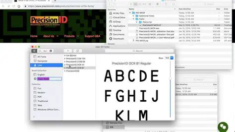 Features of PrecisionID MICR Fonts