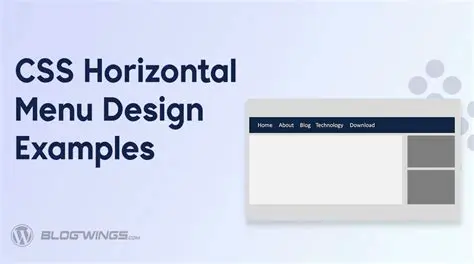 Features of the CSS Horizontal Menu Generator