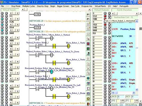 Features of the SimuPLC Simulator