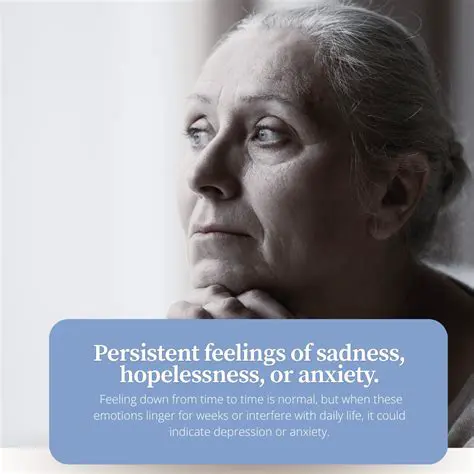 Feelings of sadness or hopelessness