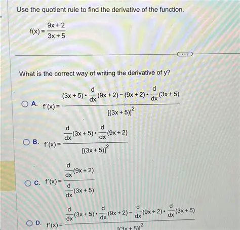 Find the derivative of the function