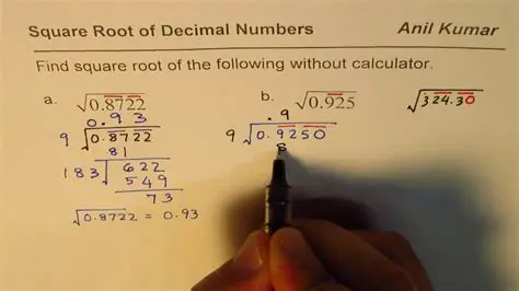 Find the square root of the number without the decimal point