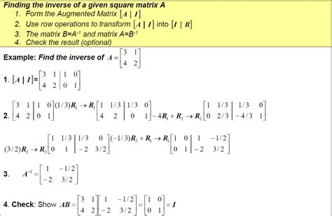 Finding the Inverse of the Encoding Matrix