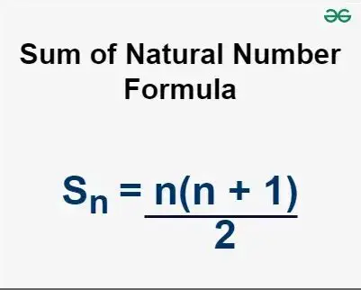 Formula for Sum of First n Odd Natural Numbers