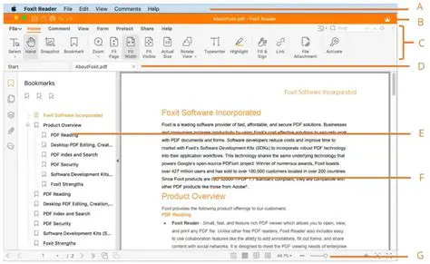 FoxIT Reader Documentation
