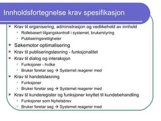 Funksjoner og Funksjonalitet