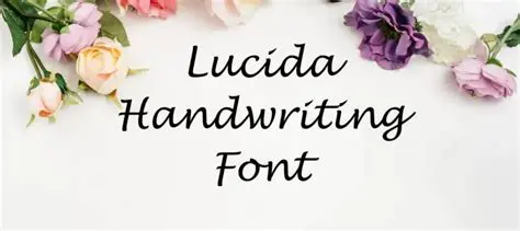 History of Fonts Lucida Handwriting
