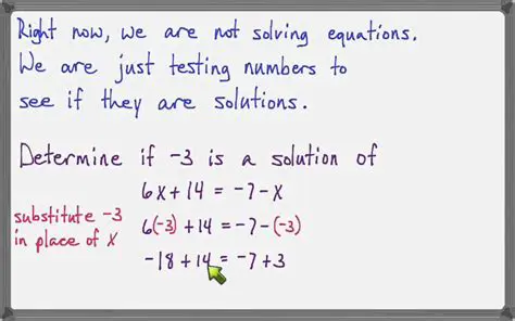 How to Check if a Number is a Solution to an Equation