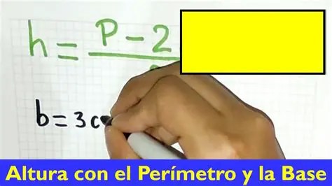 Identifica la base y la altura