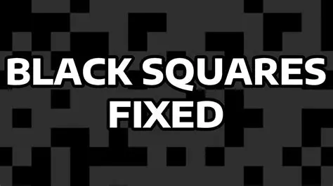 Identify the black squares